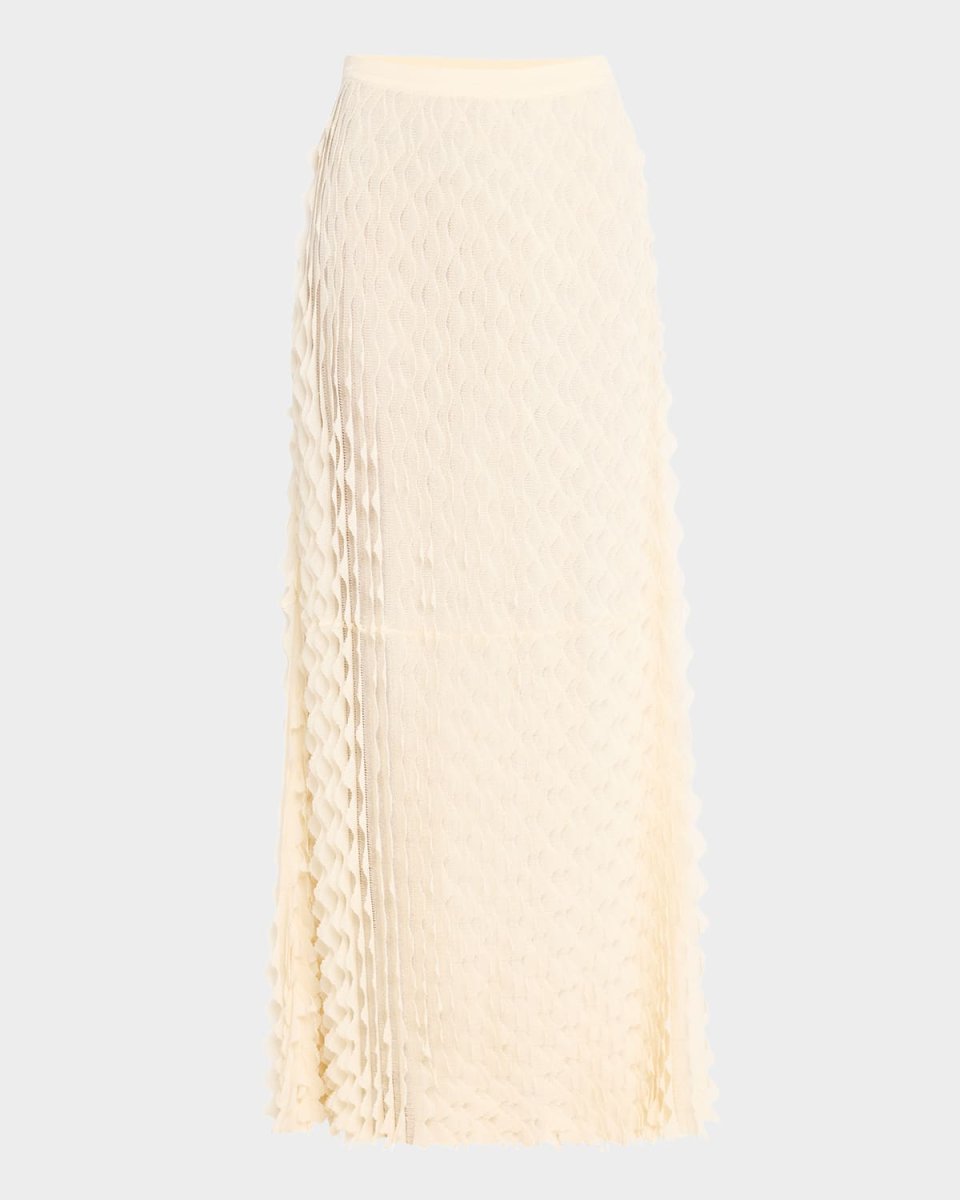 Willa Scalloped Ruffle Maxi Skirt